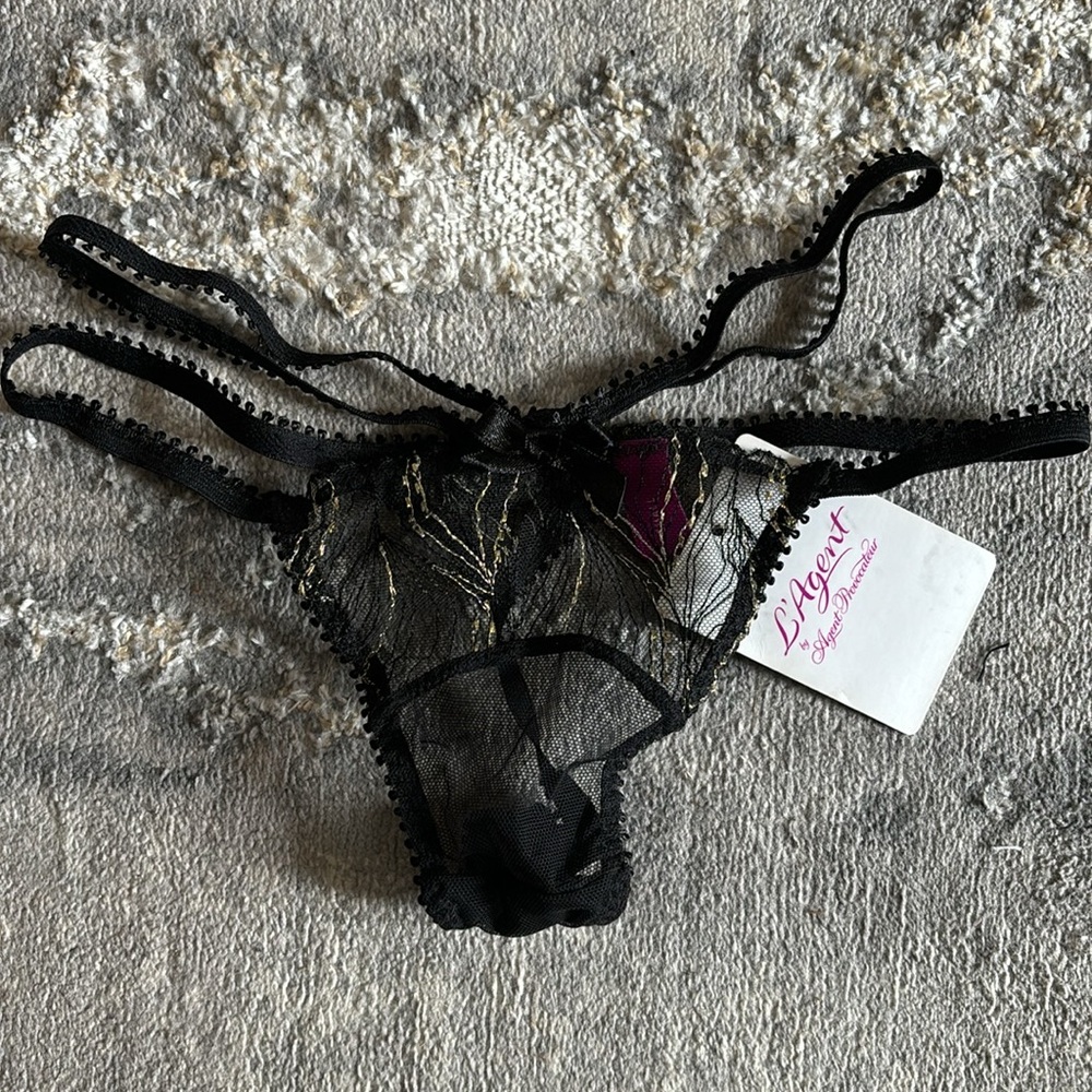 NWT L’Agent Lace Thong - Picture 4 of 8